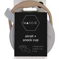 Maccie Collapsible Snack Cup+Lid -Taupe